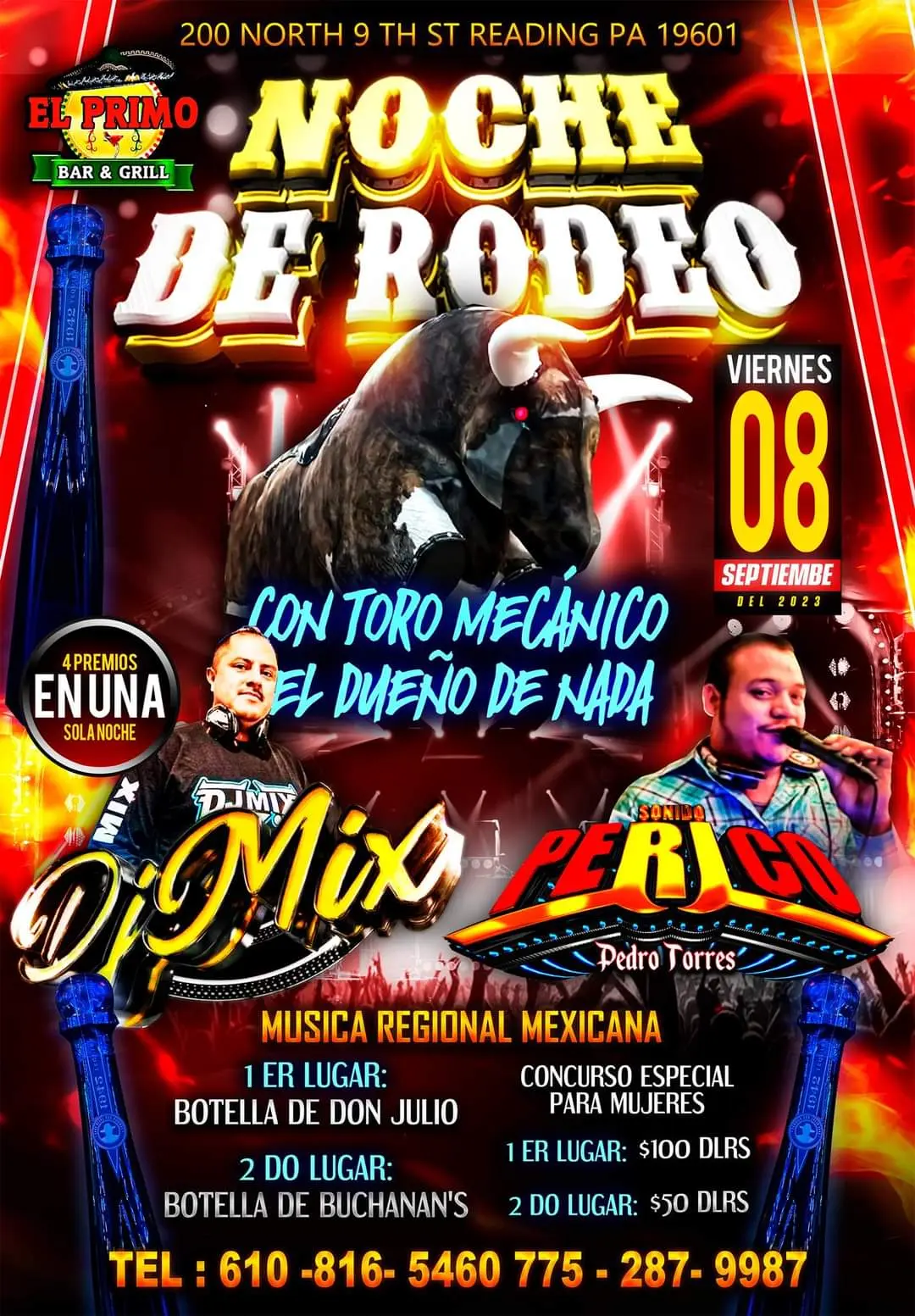 Flyer Noche de Rodeo