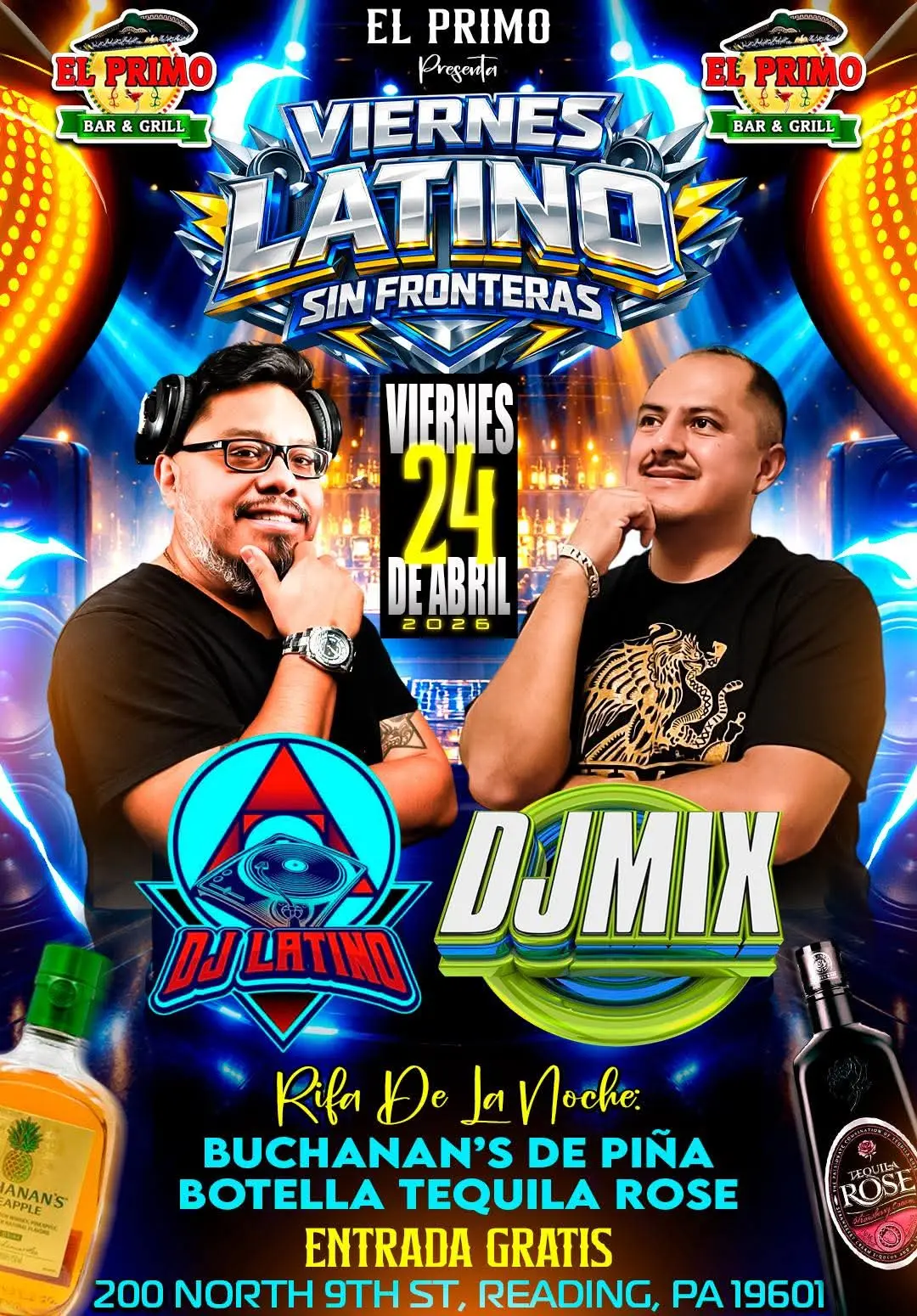Flyer Viernes Latino sin Fronteras