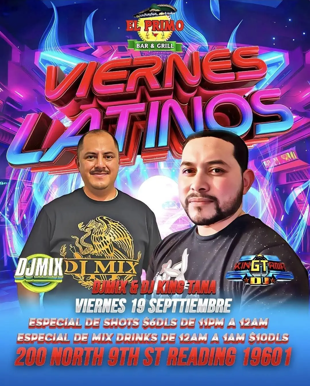Flyer Viernes Latinos