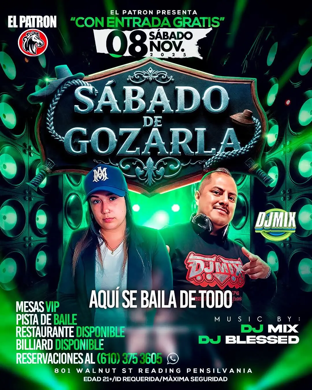 Flyer Sábado de Gozarla