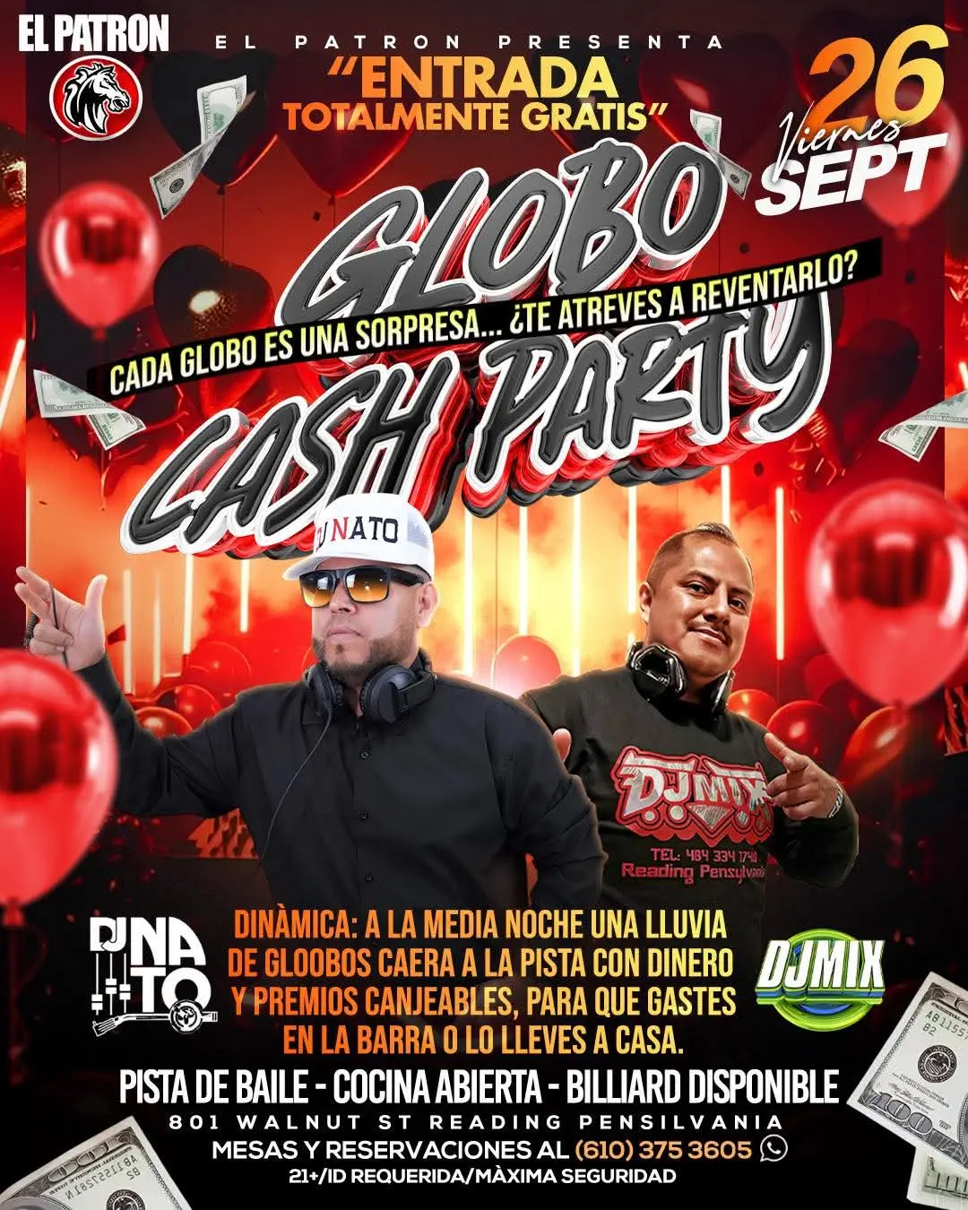 Flyer Cash Party