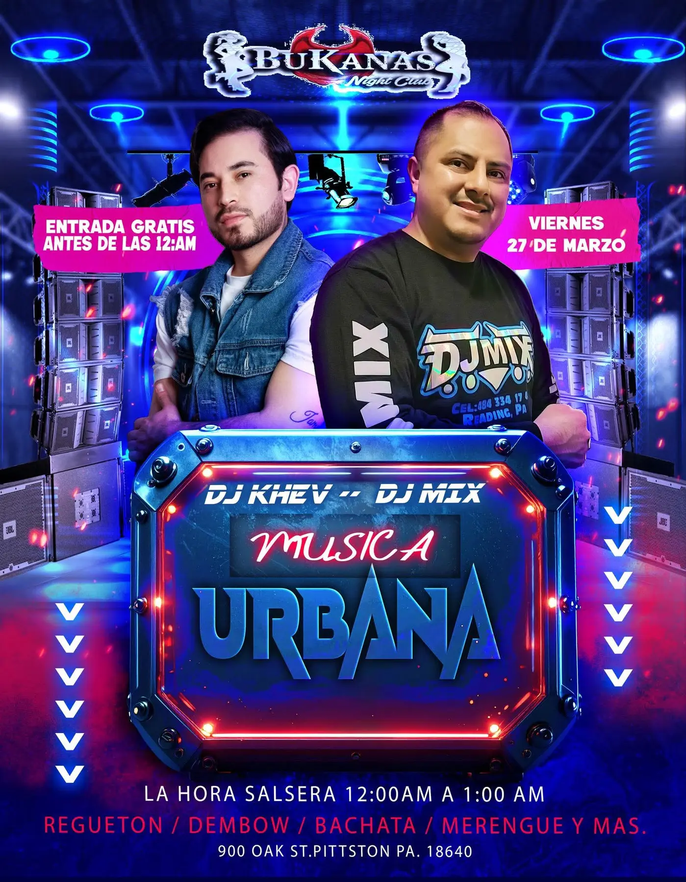 Flyer Música Urbana