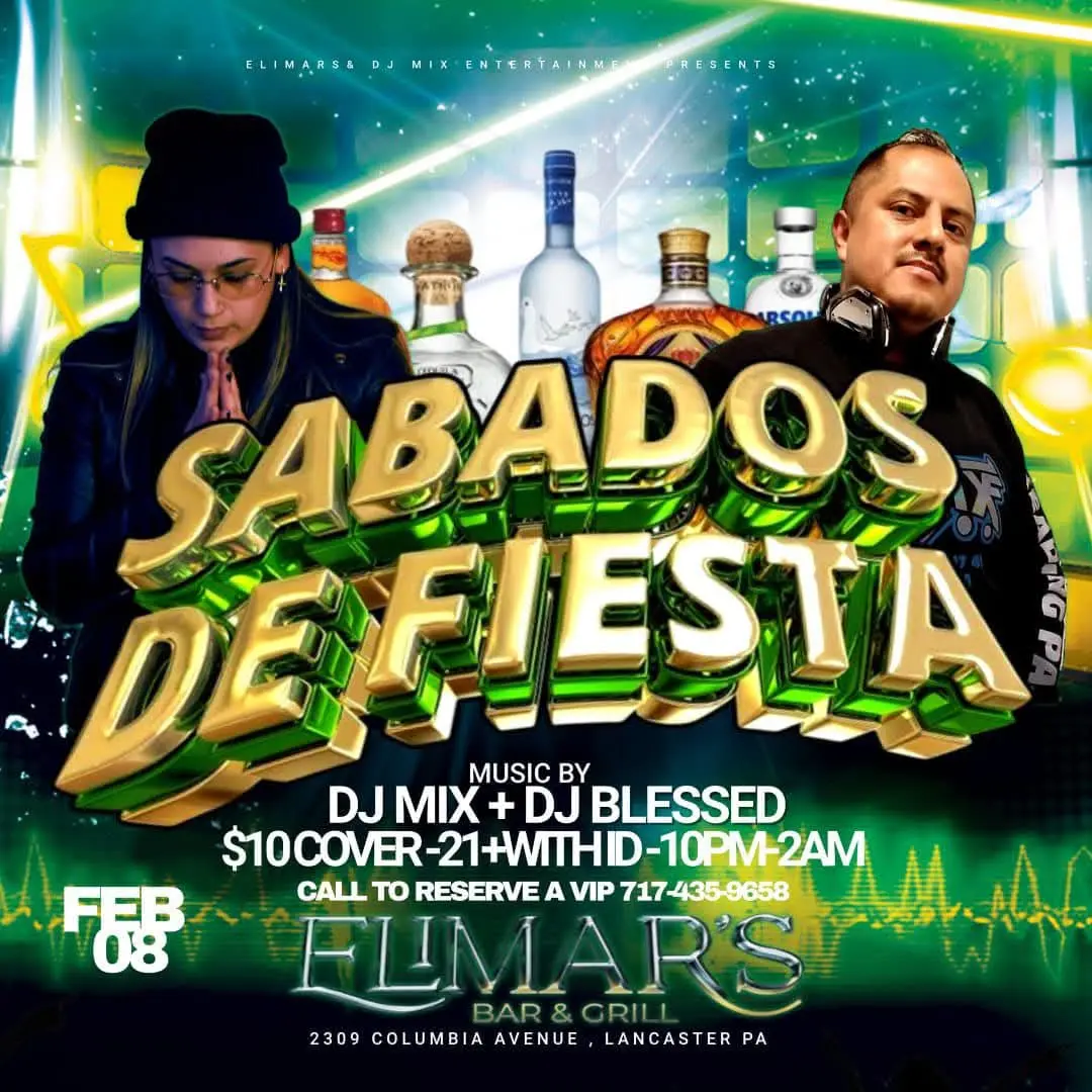 Flyer Sábados de Fiesta