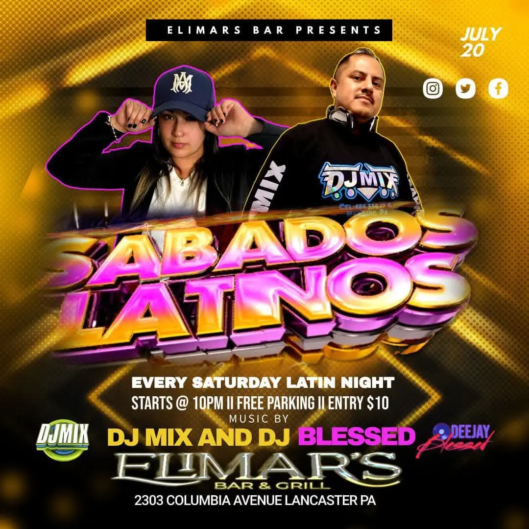 Flyer Sábados Latinos